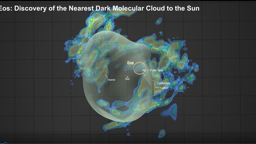 Descubren una vasta nube molecular cerca del Sistema Solar que no se había visto antes