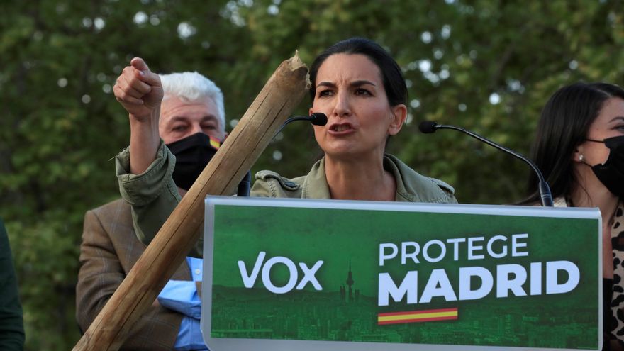 La candidata de Vox a las próximas elecciones en la Comunidad de Madrid, Rocío Monasterio. EFE/Fernando Alvarado/Archivo