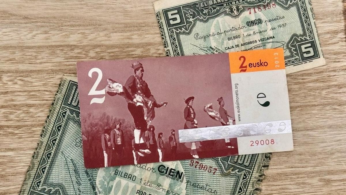 La nueva moneda vasca también elige el diseño de sus propios billetes: personas, animales, árboles, paisajes y símbolos
