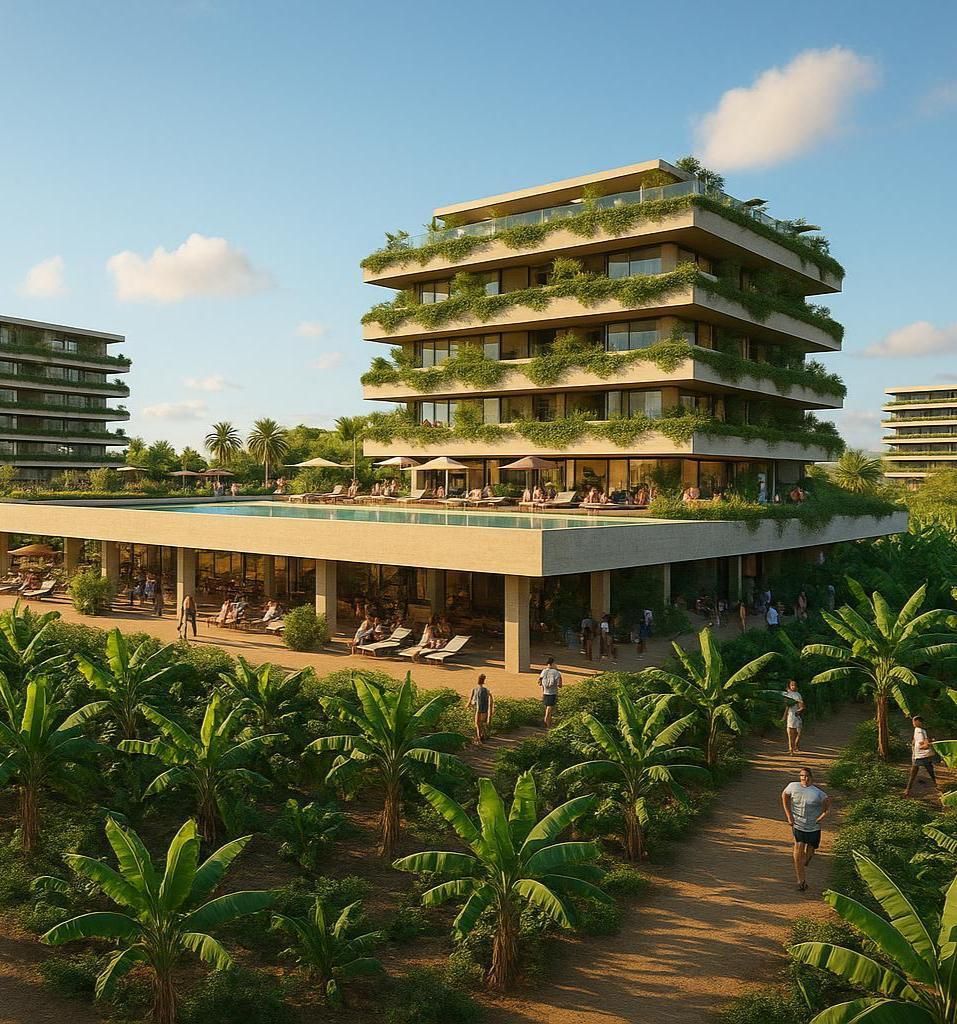 Recreación la futura ordenación del litoral aridanense.