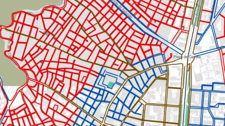 El mapa de Madrid que te dice cuántos barrenderos han de limpiar tu calle cada semana