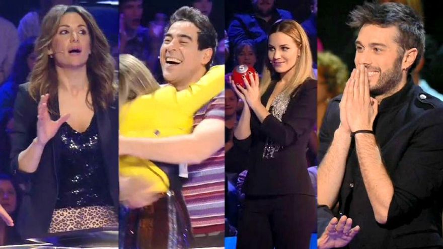 Nagore Robles, Pablo Chiapella, Edurne y Dani Martínez en 'Adivina qué hago esta noche'