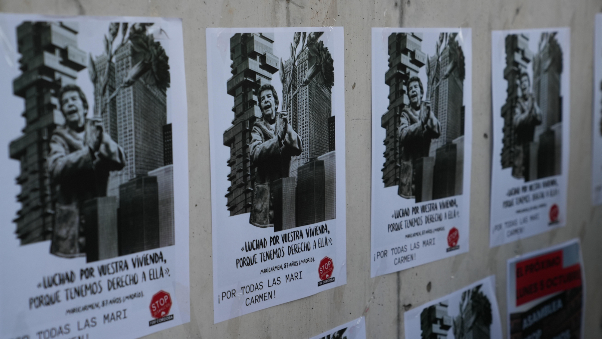 Concentración en Córdoba por la vivienda tras el desahucio de Maricarmen