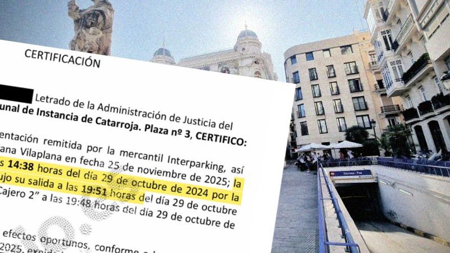 El juzgado de la dana certifica que el coche de Vilaplana entró a las 14.38 en el parking y salió a las 19.51 tras El Ventorro