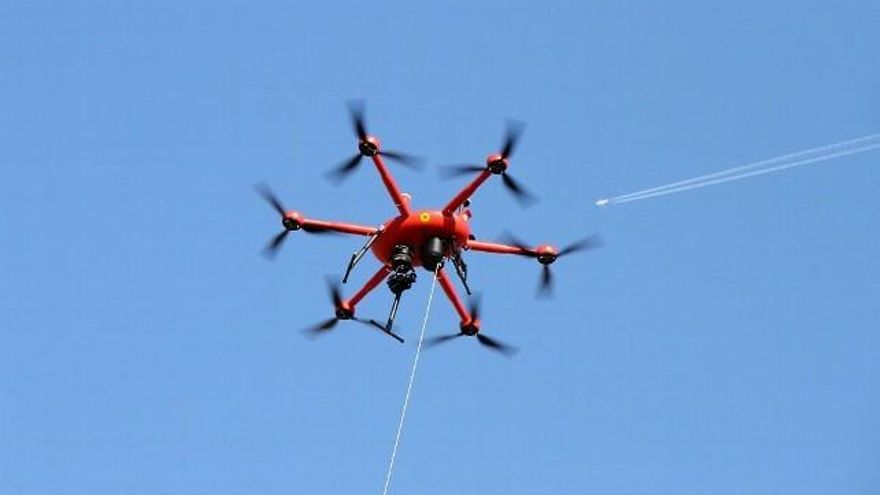 Peio García / ICAL La Unidad Militar de Emergencias de León lleva a cabo un simulacro con drones con motivo de la celebración del Congreso de Unvex S&amp;D 2018