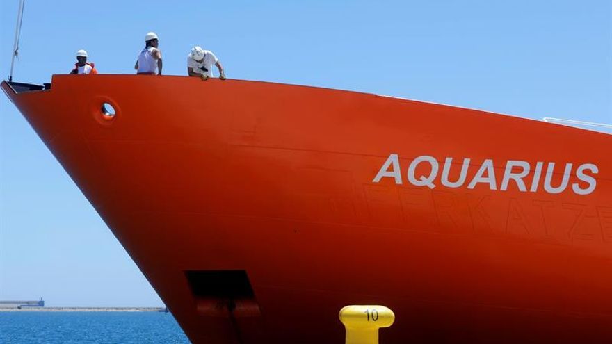 Solo quedan 92 migrantes del Aquarius en centros de acogida