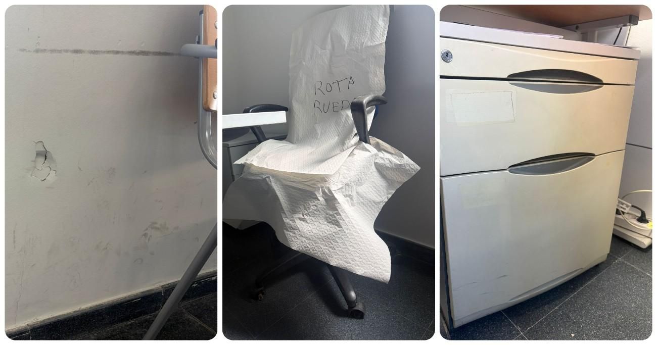 Desperfectos en el Centro de Salud de La Palomera