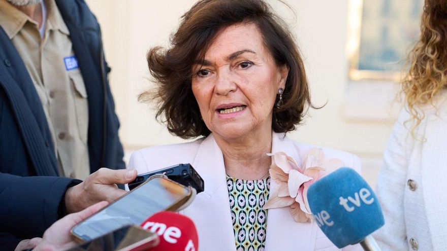 La presidenta de la Comisión de Igualdad en el Congreso y exvicepresidenta del Gobierno, Carmen Calvo, en Santander