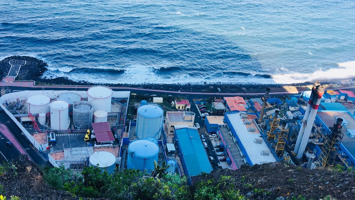 Panorámica de la central eléctrica de Los Guinchos.