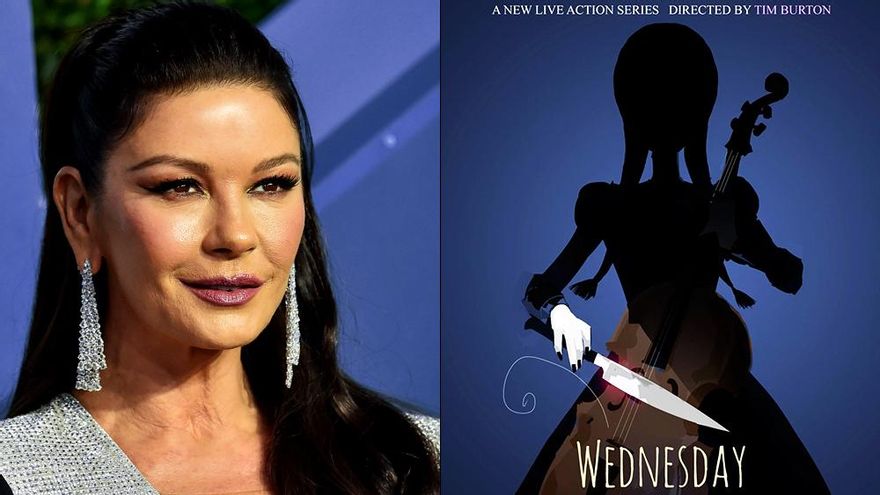 Netflix elige a Catherine-Zeta Jones como la nueva Morticia para la serie 'Wednesday' de Tim Burton