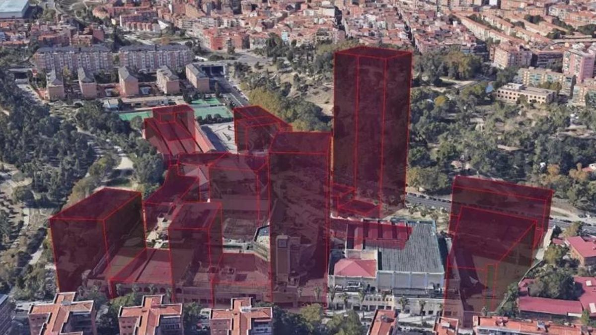 Recreación del espacio que ocuparán los edificios de pisos proyectados en el Paseo de la Ermita del Santo.