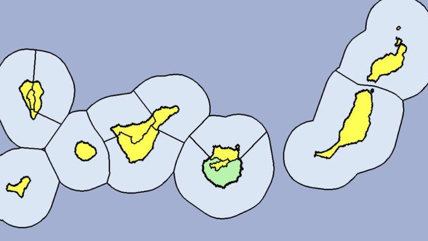Toda Canarias, en aviso amarillo por lluvias fuertes