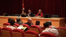 Múgica, Darpón e Iruretagoiena, en la sede central de Osakidetza