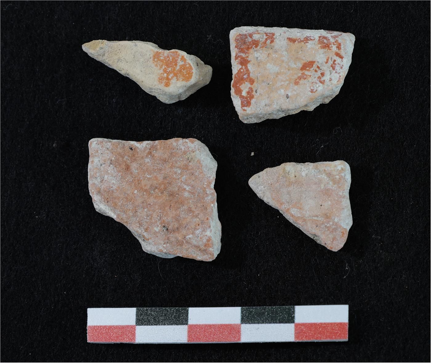 Fragmentos erosionados del 'patolli'