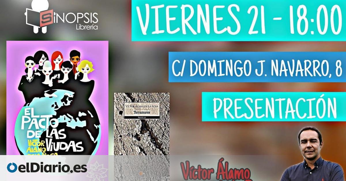 Víctor Álamo de La Rosa presenta 'El Pacto de Las Viudas' y 'Terramores' en Gran Canaria Víctor Álamo de La Rosa presenta 'El Pacto de Las Viudas' y 'Terramores' en Gran Canaria