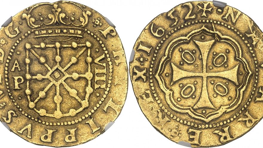 La moneda de Felipe VI (de Navarra y no de España) que saldrá a subasta por más de 400.000 euros en Suiza