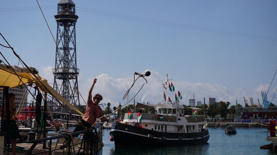 Una cuarentena de embarcaciones zarpa hacia Gaza desde Barcelona: “Da igual lo que haga Israel, volveremos más fuertes”