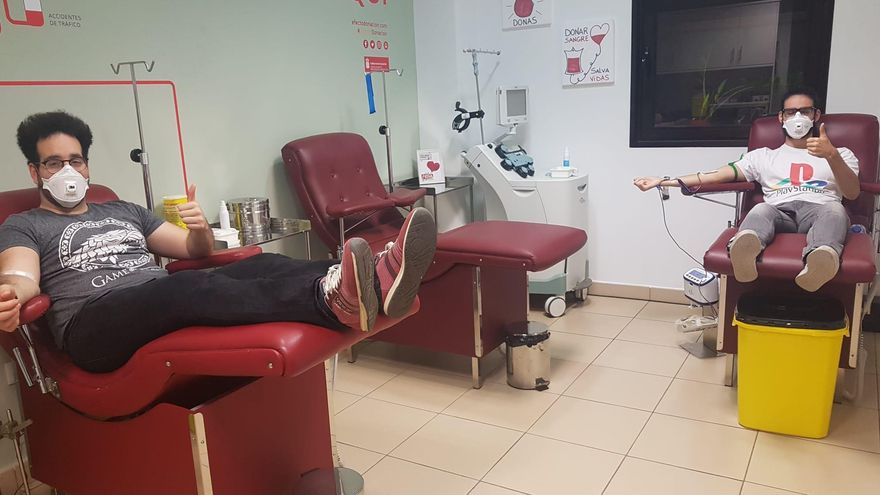 Donantes de sangre.