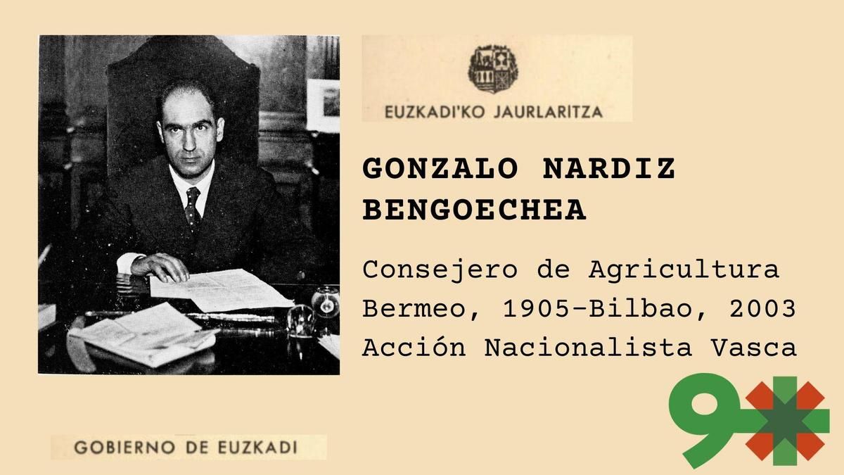 Gonzalo Nardiz Bengochea, consejero de ANV, leal colaborador de Aguirre y último superviviente del Gobierno de Euzkadi