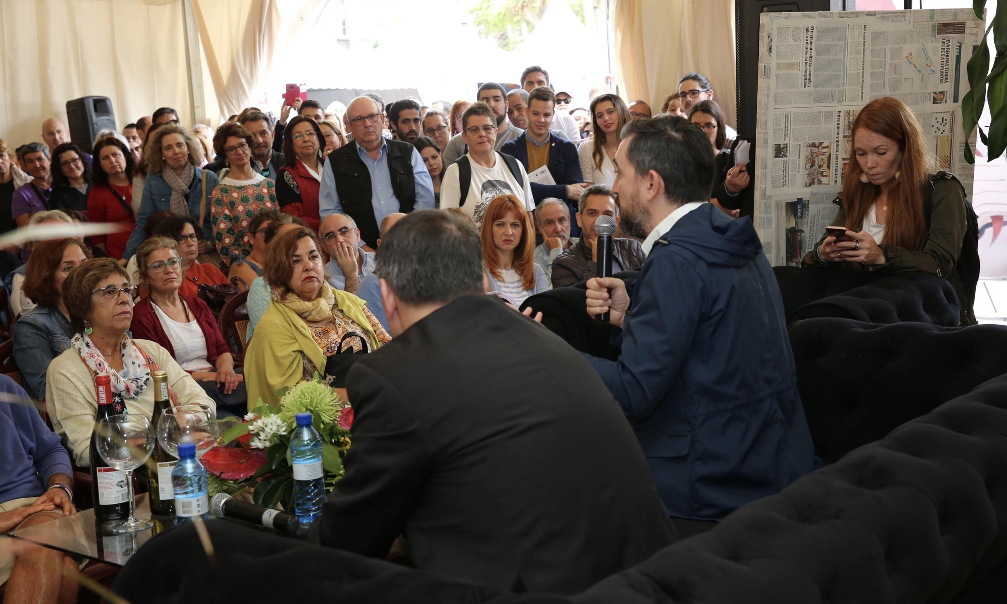 Ignacio Escolar y Joaquim Bosch presentan 'El secuestro de la Justicia'. (Alejandro Ramos).