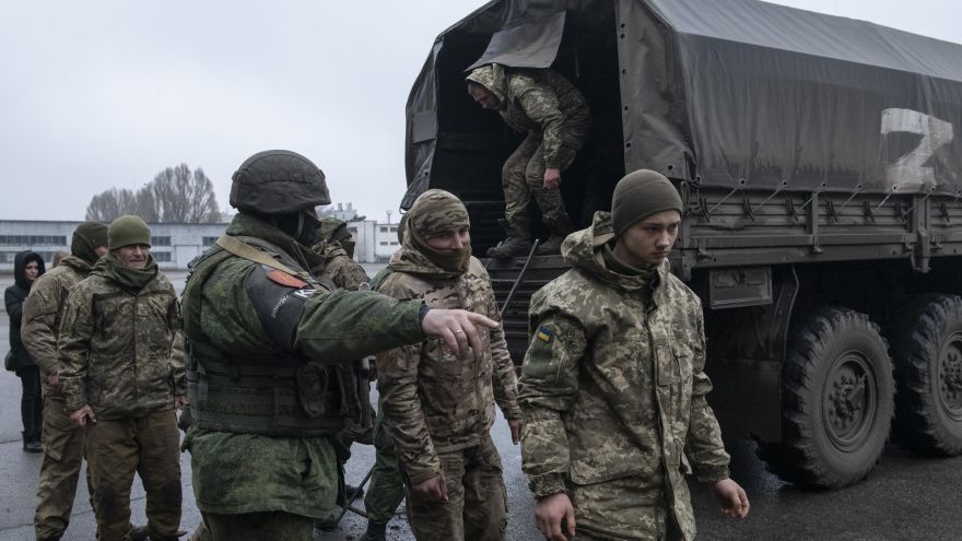 Soldados del ejército ucraniano, en Lugansk, en una imagen de archivo.
