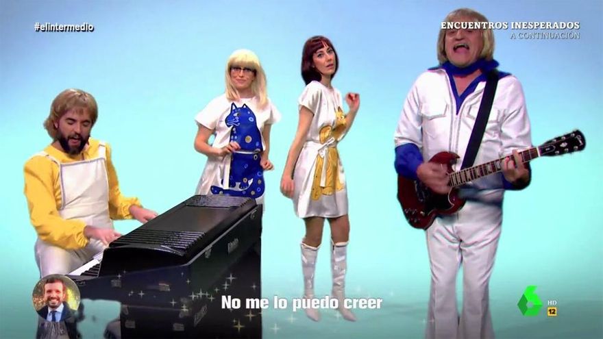 'El Intermedio' versionó ABBA con letras para Ayuso y el PP: "Llegará a Moncloa la Trump de Chamberí"