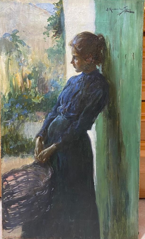 Julio Romero de Torres es el autor de Muchacha con cesta que se incluye en la muestra