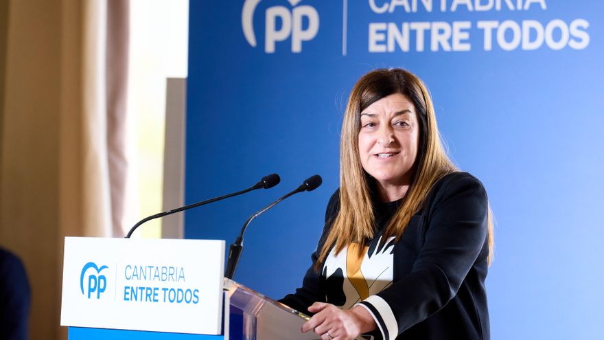 La presidenta del PP de Cantabria y candidata autonómica, María José Sáenz de Buruaga