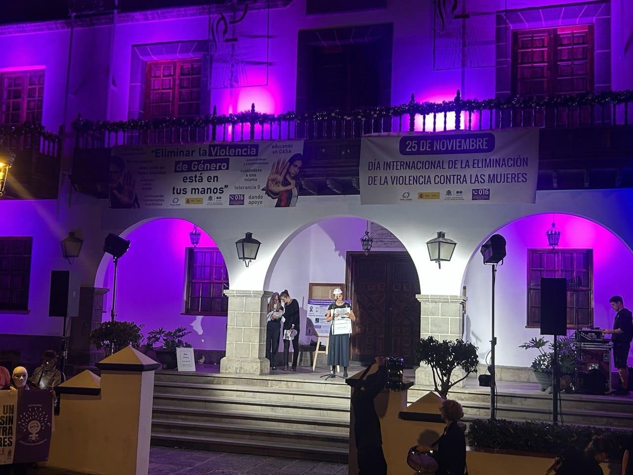 Manifestación del 25N en Los Llanos de Aridane.