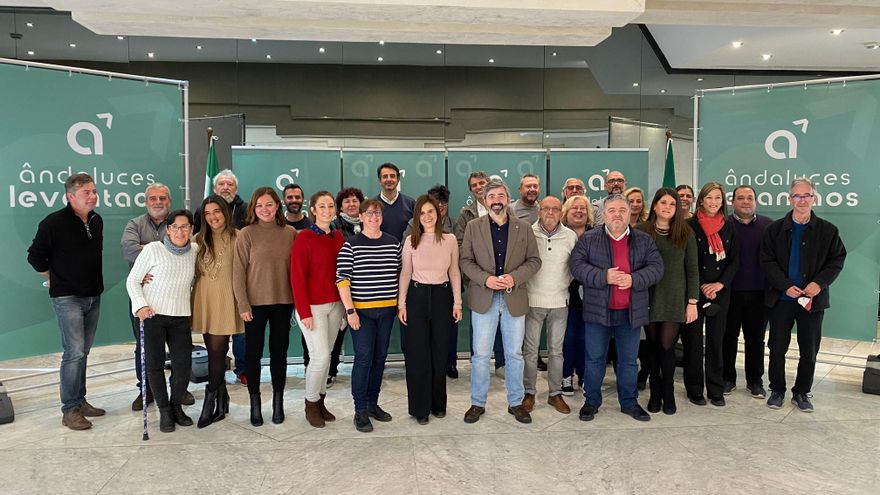 Asistentes a la primera reunión de coordinación de Andaluces Levantaos en Sevilla.