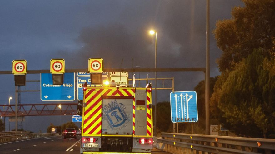 La Comunidad de Madrid declara el nivel 2 por un incendio de vegetación en Tres Cantos