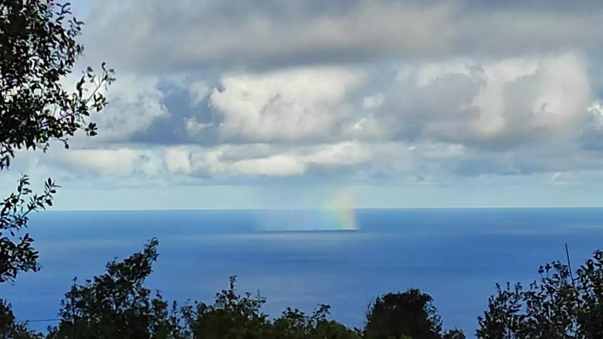 Nubes en el este de La Palma.