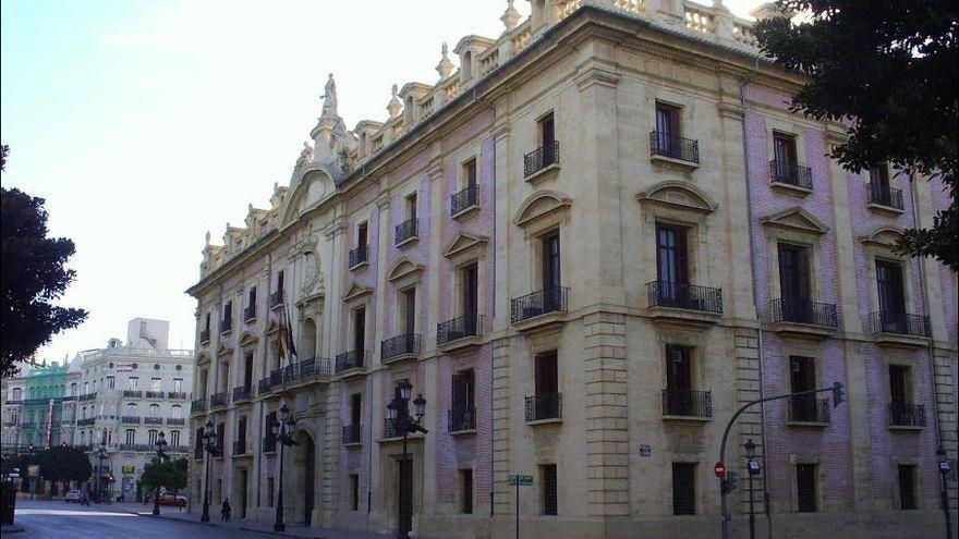 El Palacio de Justicia de Valencia, sede del TSJ, actualmente objeto de rehabilitación.