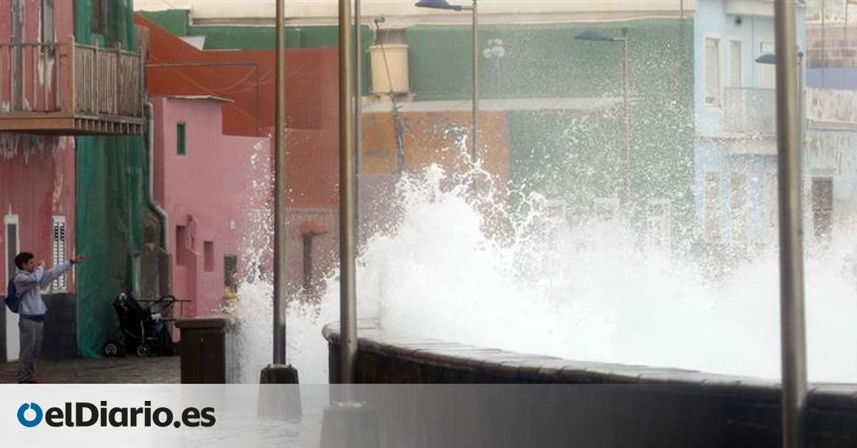 Aviso amarillo por fuerte oleaje en Gran Canaria, Tenerife y Lanzarote