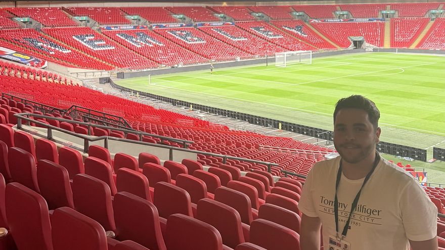 Wembley, ya vacío después del Inglaterra - España