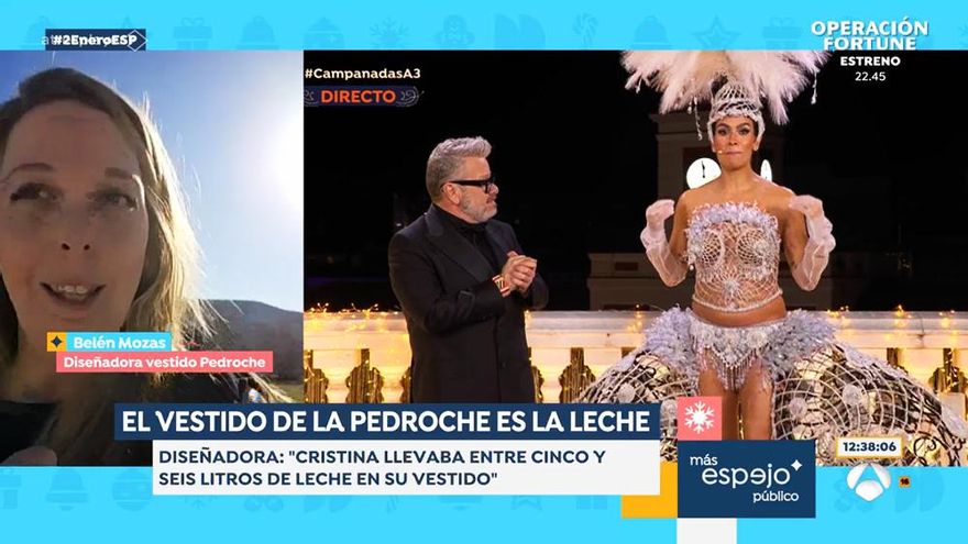 La joyera de Cristina Pedroche aclara las dudas sobre el vestido de las Campanadas con leche materna