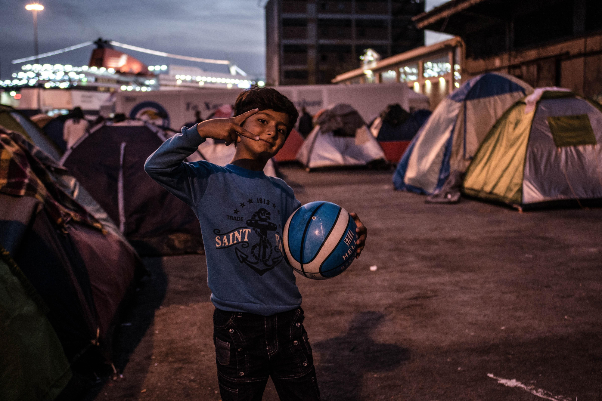 Refugiados en el Puerto del Pireo, Atenas (ANKOR RAMOS)
