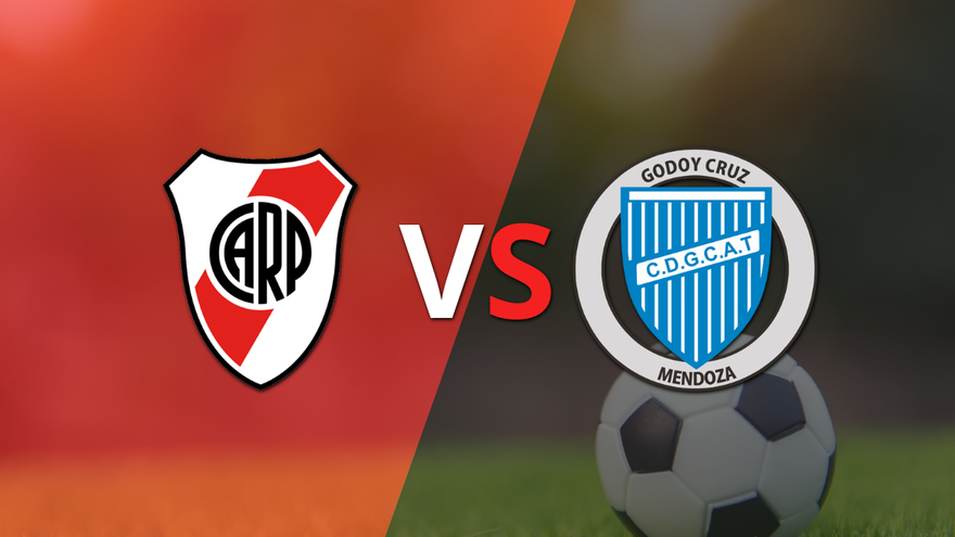 EN VIVO: Termina el primer tiempo con una victoria para River Plate vs Godoy Cruz por 3-2
