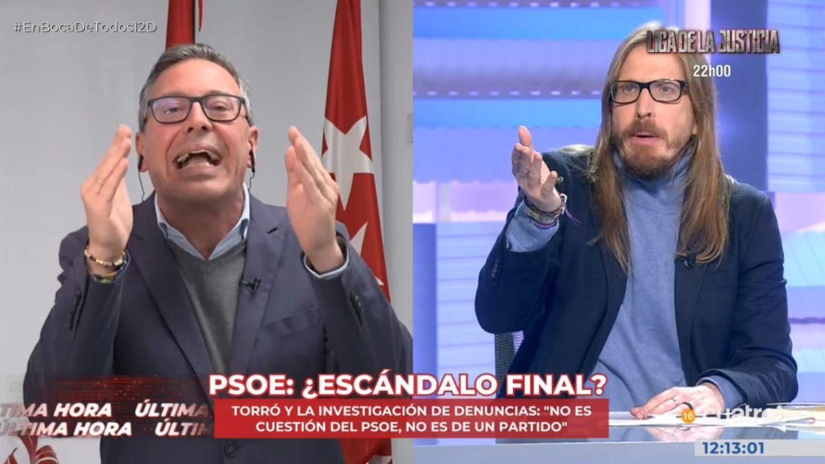 Tenso choque entre Alfonso Serrano y Pablo Fernández en Cuatro: “Me pareces gentuza”