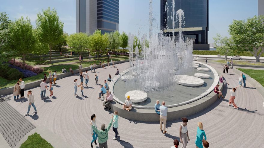 Presentado el nuevo Parque Castellana: gran fuente, pérgola monumental y obras a partir de la primavera