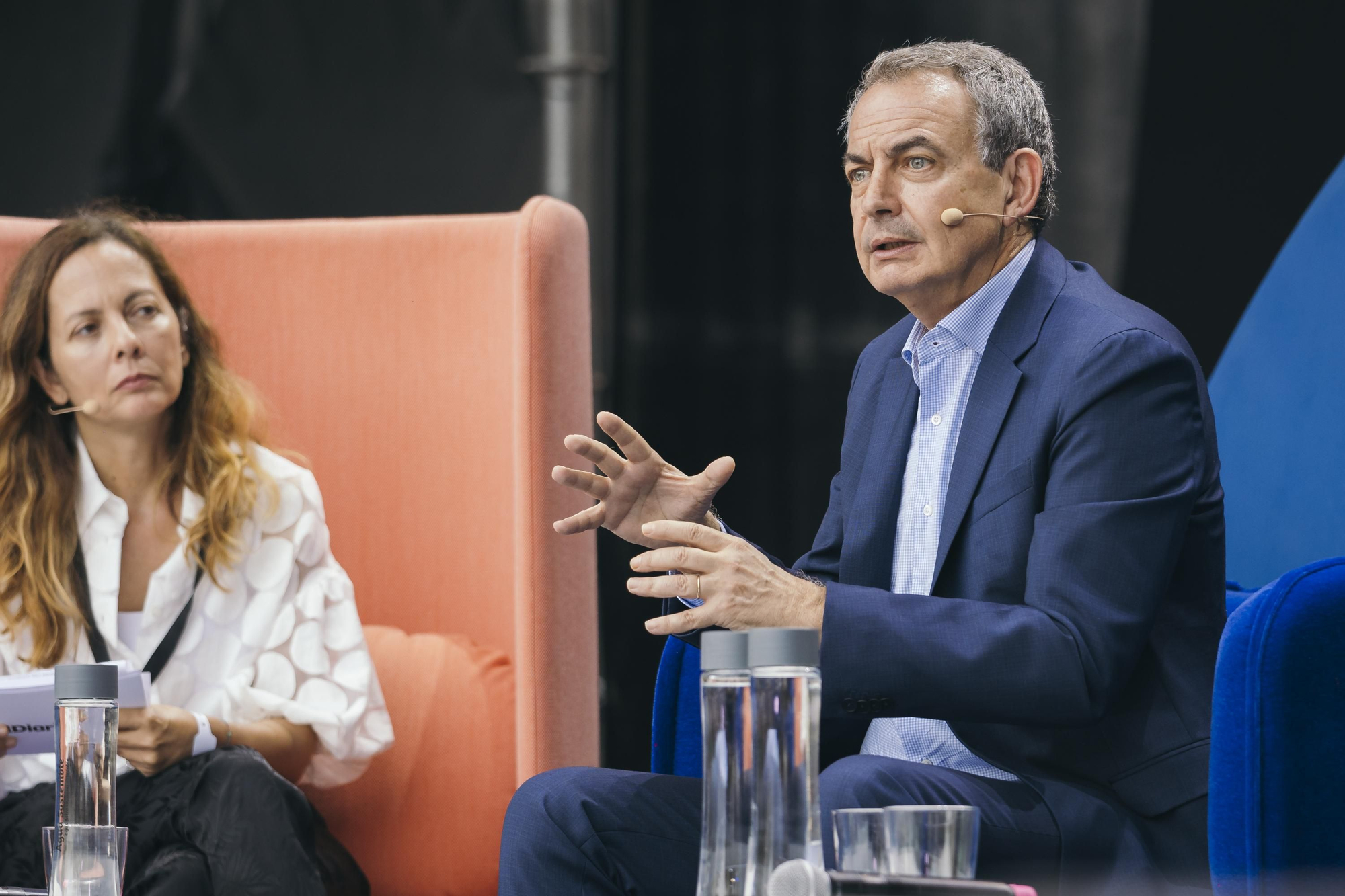 El presidente José Luis Rodríguez Zapatero durante su intervención