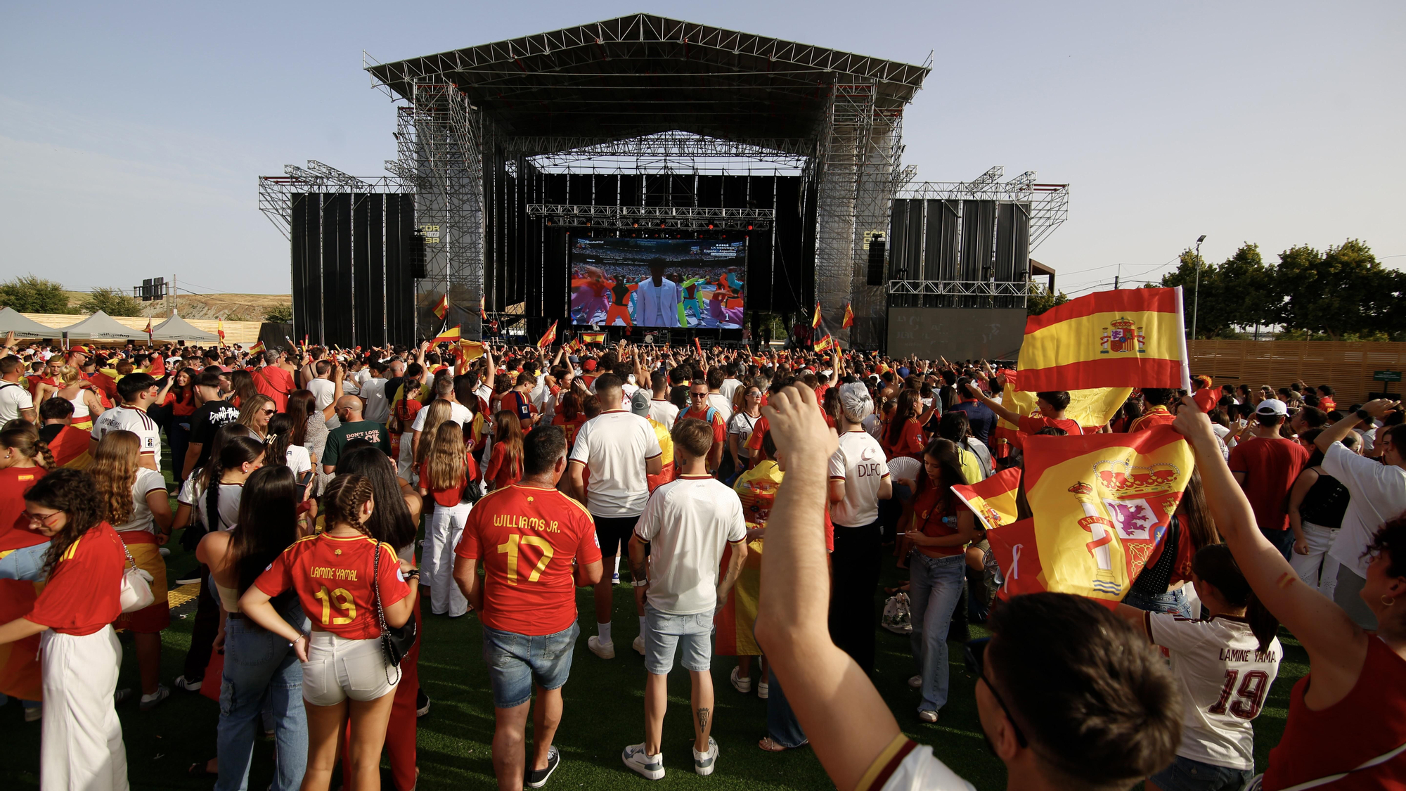 Afición de la selección española en el Córdoba Live