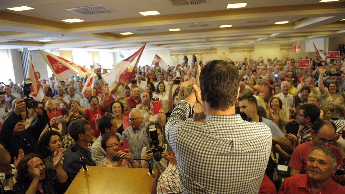 Acto de Pedro Sánchez.