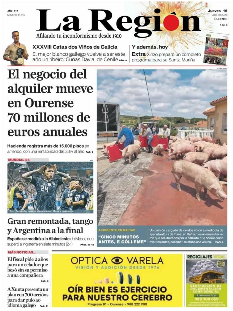 Hermosa mañana, ¿verdad? La Selección Argentina lo hizo otra vez: las tapas de los diarios se rinden ante la Scaloneta finalista