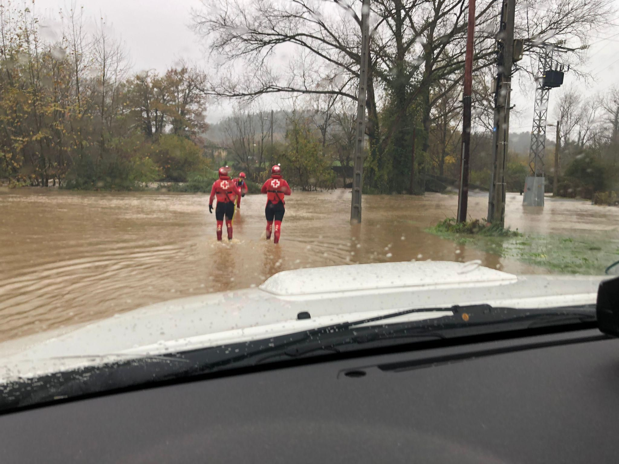 Inundaciones entre Sodupe y Güeñes
