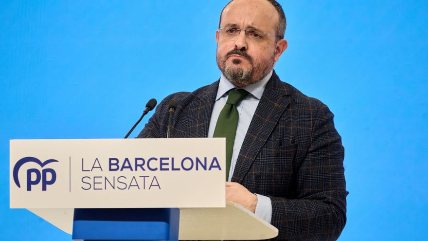 Archivo - El presidente del Partido Popular de Cataluña, Alejandro Fernández, a 25 de enero de 2023, en Barcelona, Catalunya (España).