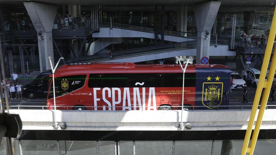 El autobús de la selección española