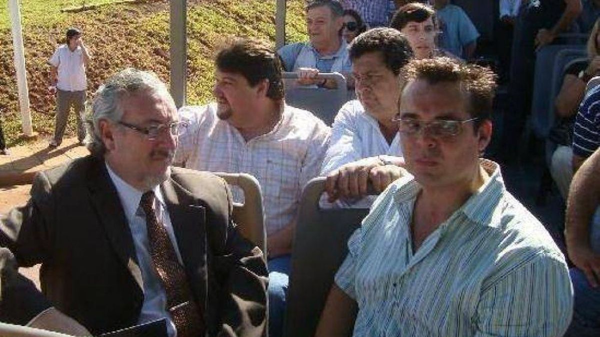Marcelo Zbikoski, en 2014, junto al exgobernador de Misiones Maurice Closs.
