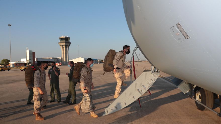 Un tercer avión medicalizado de las Fuerzas Armadas parte desde la base aérea de Torrejón hacia Dubái
