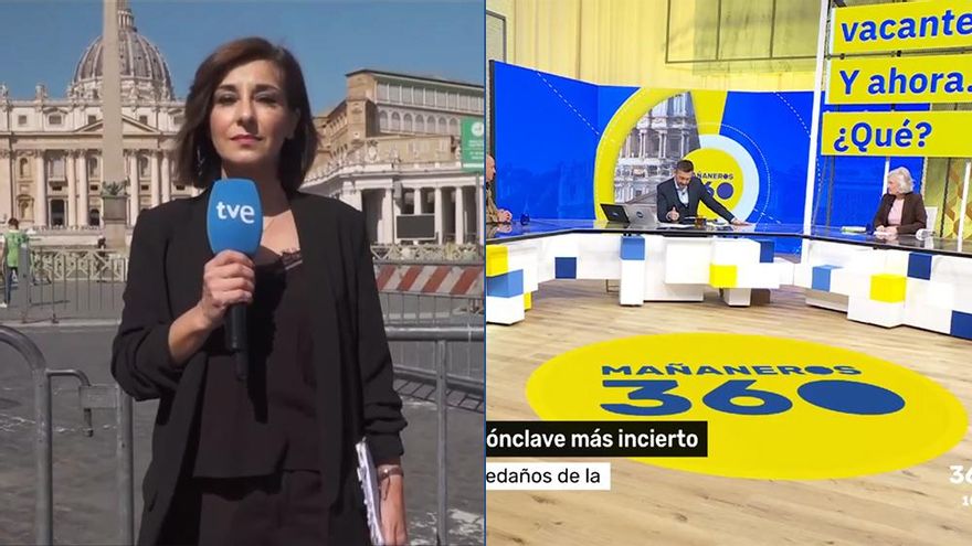 'Mañaneros' ha estrenado su nueva etapa '360' desde Roma y con continuidad de 'La hora de La 1'